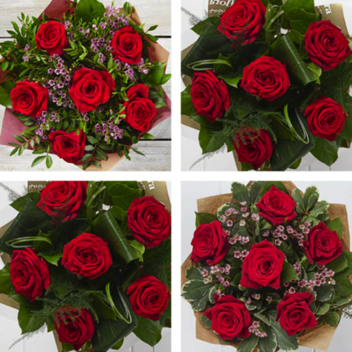 ‘The Flower Shop Helensburgh - 6 Red Rose Gift Box’