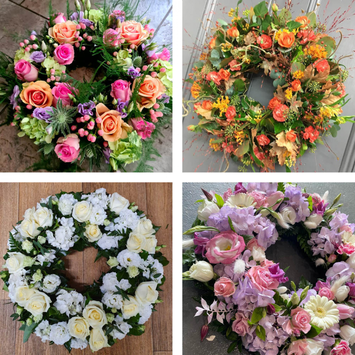 ‘The Flower Shop Helensburgh - Funeral Wreath Made With The Finest Flowers’