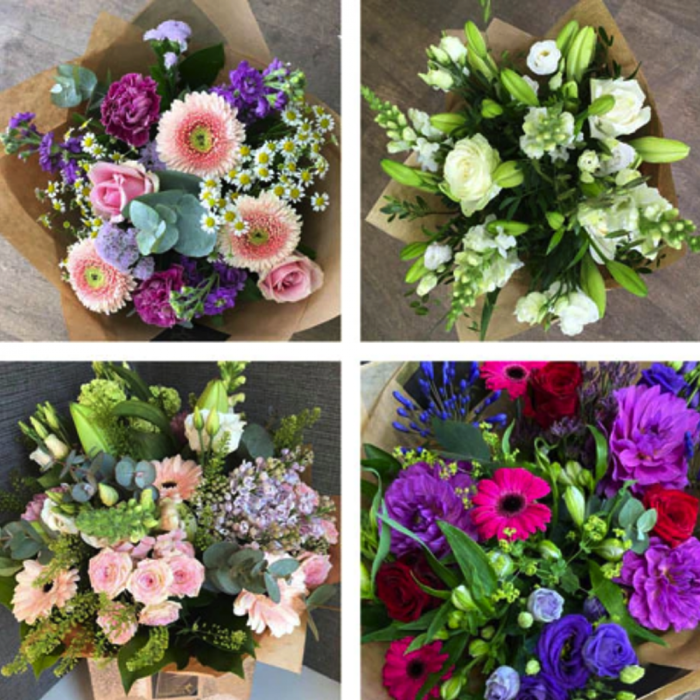 ‘The Flower Shop Helensburgh - Hand-Tied Bouquet Made With Seasonal Flowers’