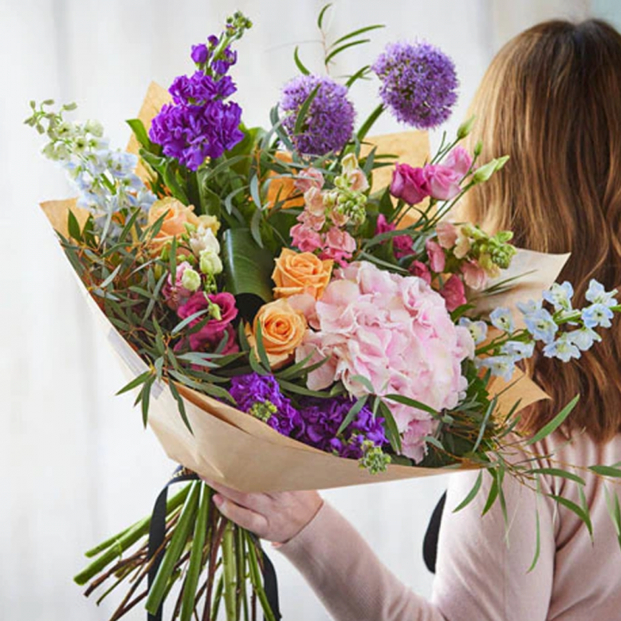 ‘The Flower Shop Helensburgh - Hand-Tied Bouquet Made With Seasonal Flowers’