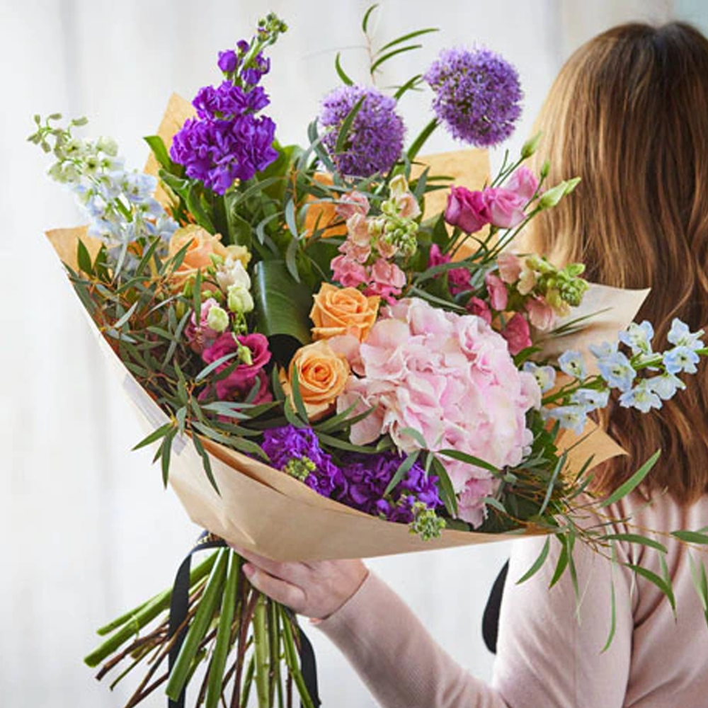 ‘The Flower Shop Helensburgh - Hand-Tied Bouquet Made With Seasonal Flowers’