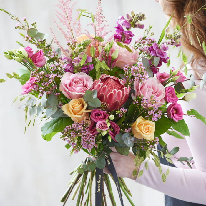 ‘The Flower Shop Helensburgh - Hand-Tied Bouquet Made With Seasonal Flowers’