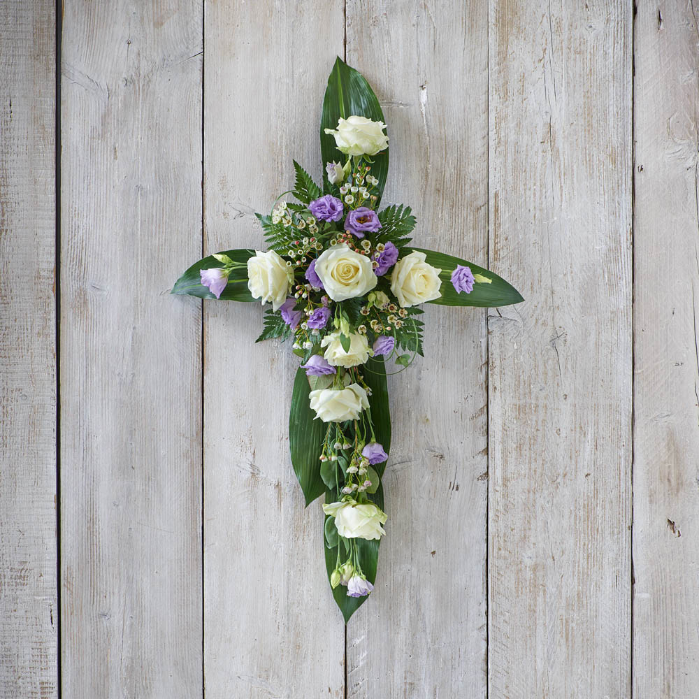 ‘The Flower Shop Helensburgh - Lilac And White Cross’