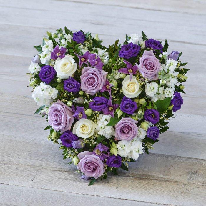 ‘The Flower Shop Helensburgh - Lovely Lilac Heart’