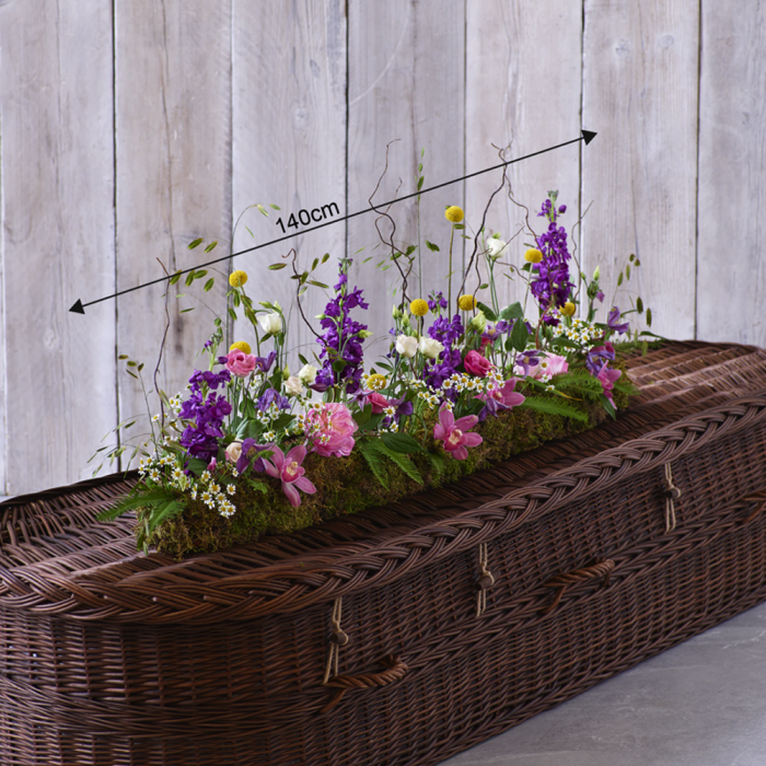 ‘The Flower Shop Helensburgh - Pink Eco-Friendly Casket Spray’