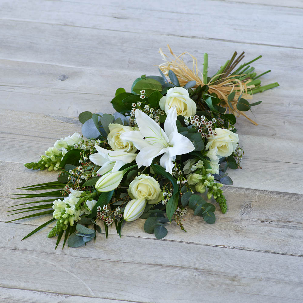 ‘The Flower Shop Helensburgh - Pure White Sheaf’