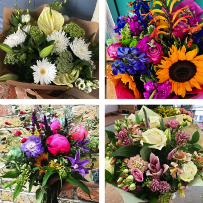 ‘The Flower Shop Helensburgh - Hand-Tied Bouquet Made With Seasonal Flowers’