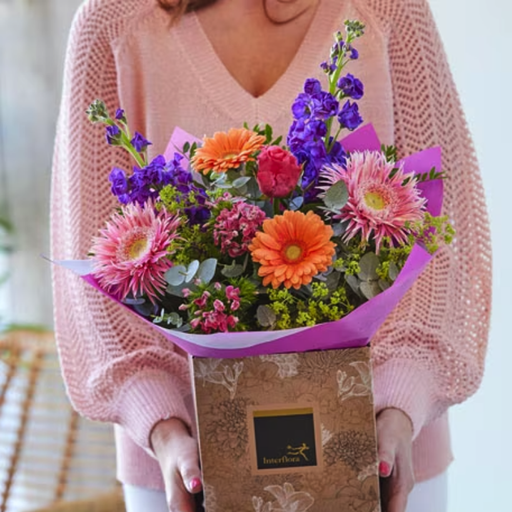 ‘The Flower Shop Helensburgh - Summer Lily Free-Tied Bouquet’